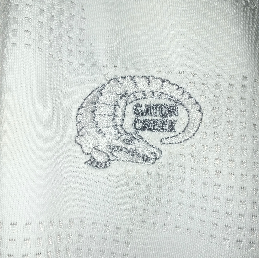 Nike Golf Tour Perf. Gator Creek Dri-Fit Polo Shirt White Men's Size XL